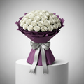 101 White Rose Bouquet