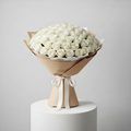 200 White Rose Bouquet