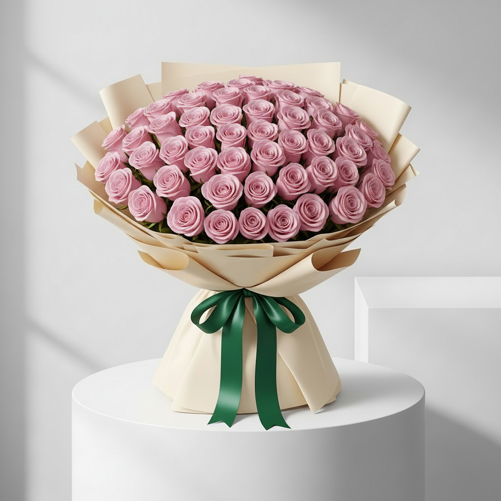 250 Pink Rose Bouquet