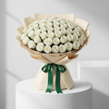 250 White Rose Bouquet
