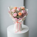 Pink & Peach Rose Bouquet for Mother