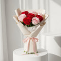 9 Pink & Red Rose Bouquet