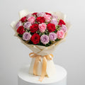Red Pink Purple Roses Bouquet