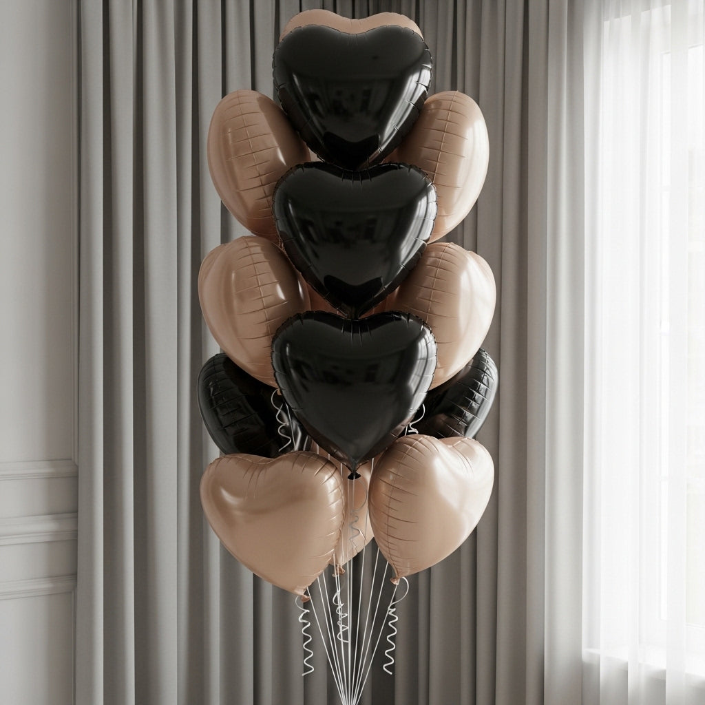 10 heart-shaped Balloons