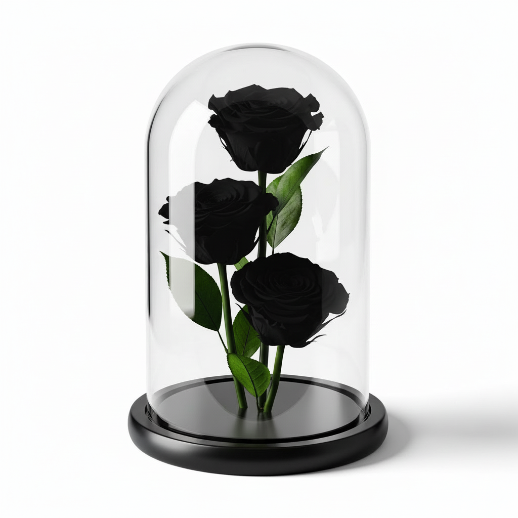 Black Preserved Rose