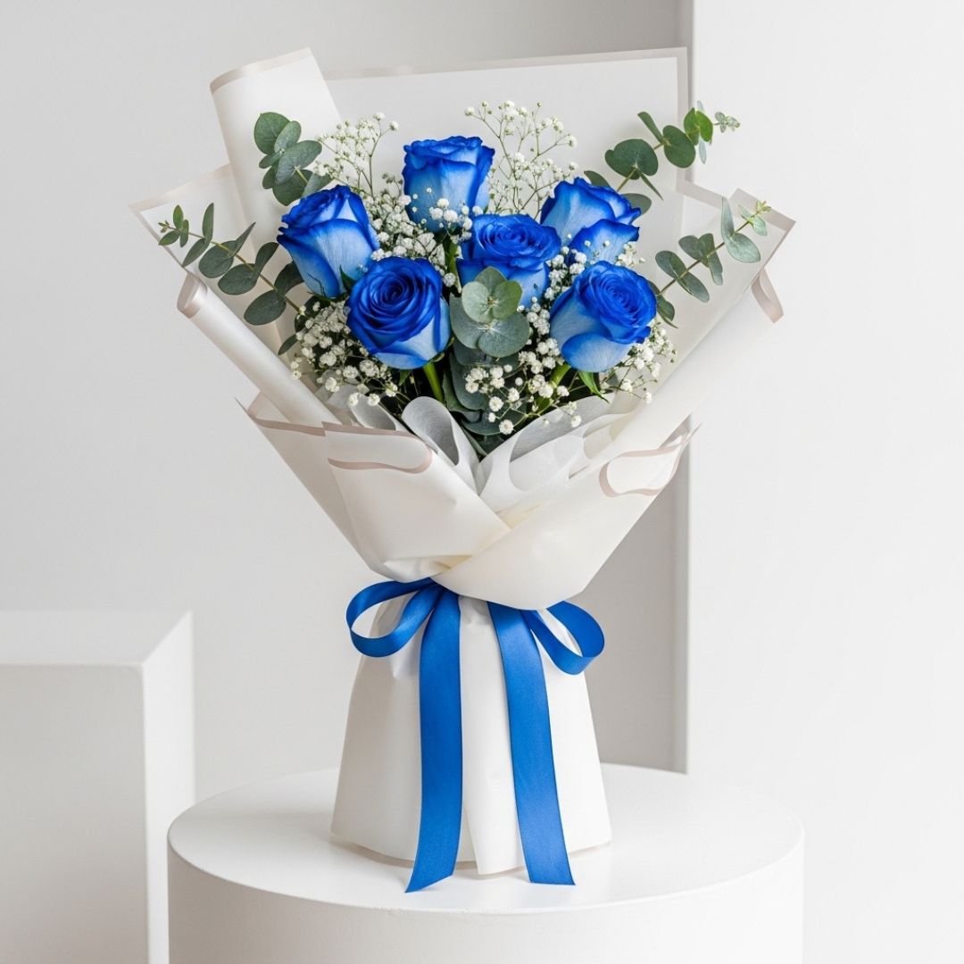 Blue Roses Bouquet