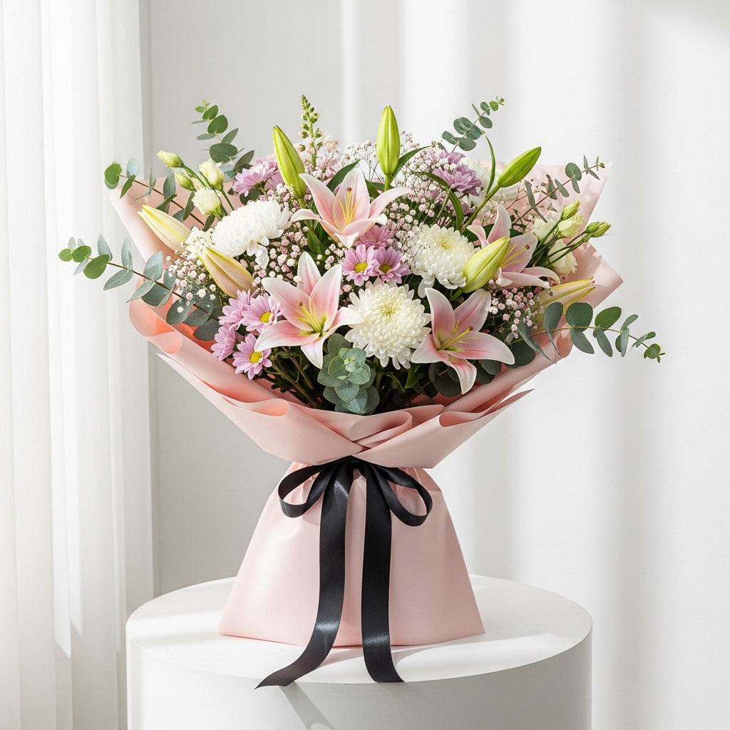 Lilies Chrysanthemums Teachers Bouquet