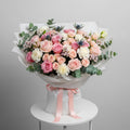 Pastel Pink Chrysanthemum Roses Bouquet