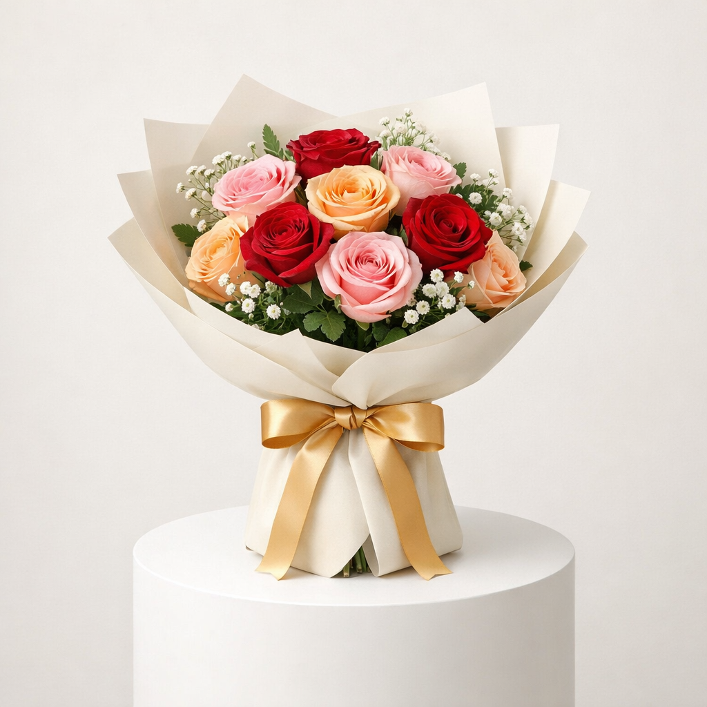 9 Rose Bouquet