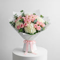 Premium Pink Roses Elegant Bouquet