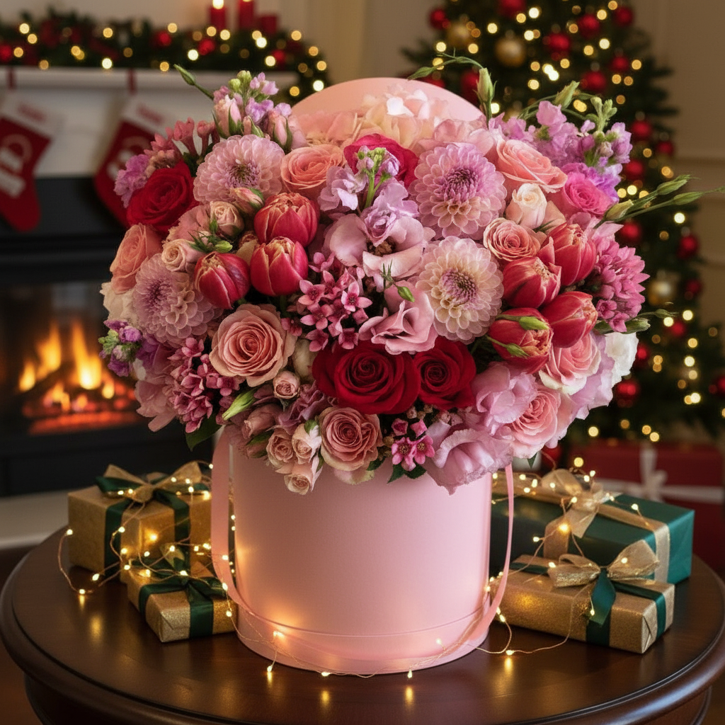 Blushing Pink Elegance Flower Arrangement