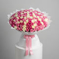 Pink White Roses Grand Bouquet