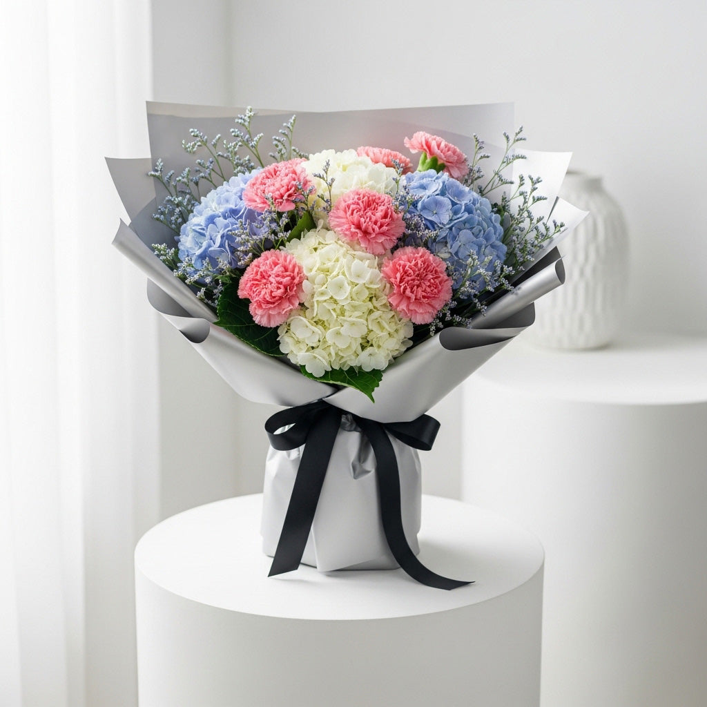 Carnations Hydrangea Appreciation Bouquet