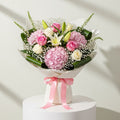 Pink White Roses Hydrangea Lilies