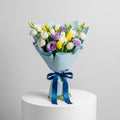 Purple White Mixed Blooms Bouquet