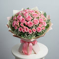 Elegant Pink Roses Luxury Bouquet