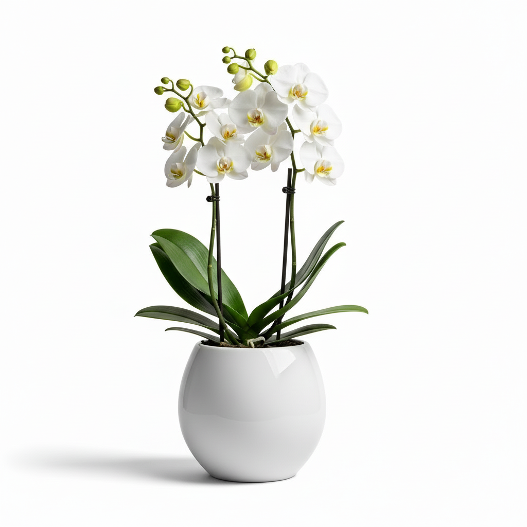 Pure Elegance White Orchid Plant