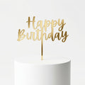Gold Birthday Cake Topper