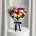 Multicolor Carnations Yellow Estomaria Bouquet