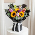 Sunflowers Matthiola Eucalyptus Bouquet
