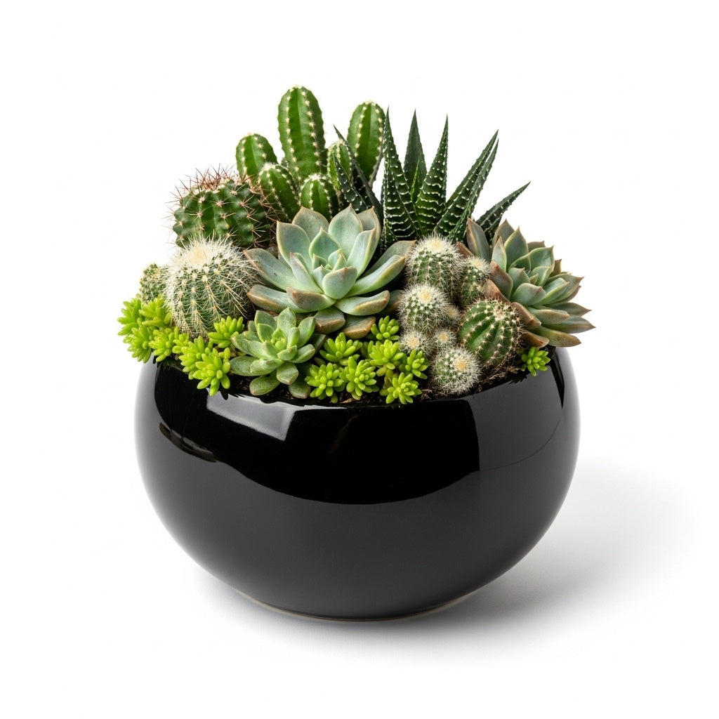 Modern Succulent Cactus Garden Pot