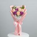Peach & Purple Rose Bouquet