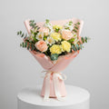 Peach, Yellow & White Floral Bouquet