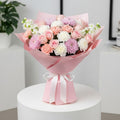 Pink Roses Carnations Chrysanthemum Bouquet