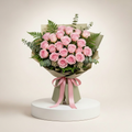 Pink Garden Rose Bouquet