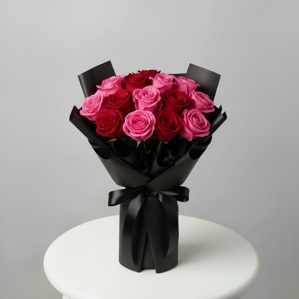 Pink Red Rose Bouquet