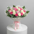 Pink & White Roses for Mother