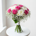 Pink Roses Chrysanthemums Bridal Bouquet