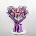 Purple Roses Elegant Bouquet