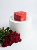 Red Heart Cake