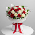 Red White Roses Bouquet