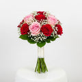 Red Pink Roses Bridal Bouquet