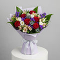 Red Roses White Baby Roses