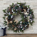 Rustic Charm Holiday Festive Wreath