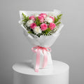Pastel Pink Peach Carnations Bouquet