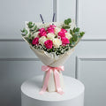 Royal Pink Roses Carnations Bouquet