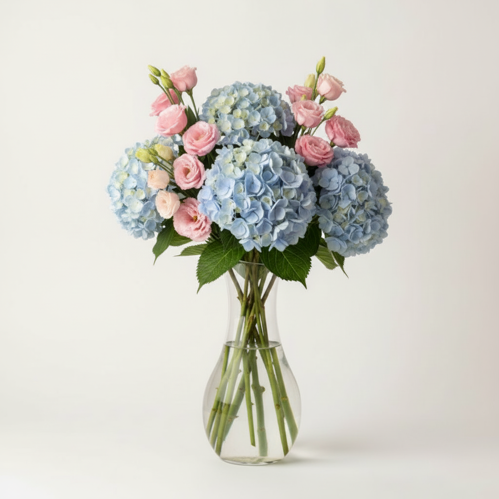 Hydrangea Pink Eustoma Bouquet