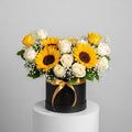 Sunflowers Yellow Roses Floral Box