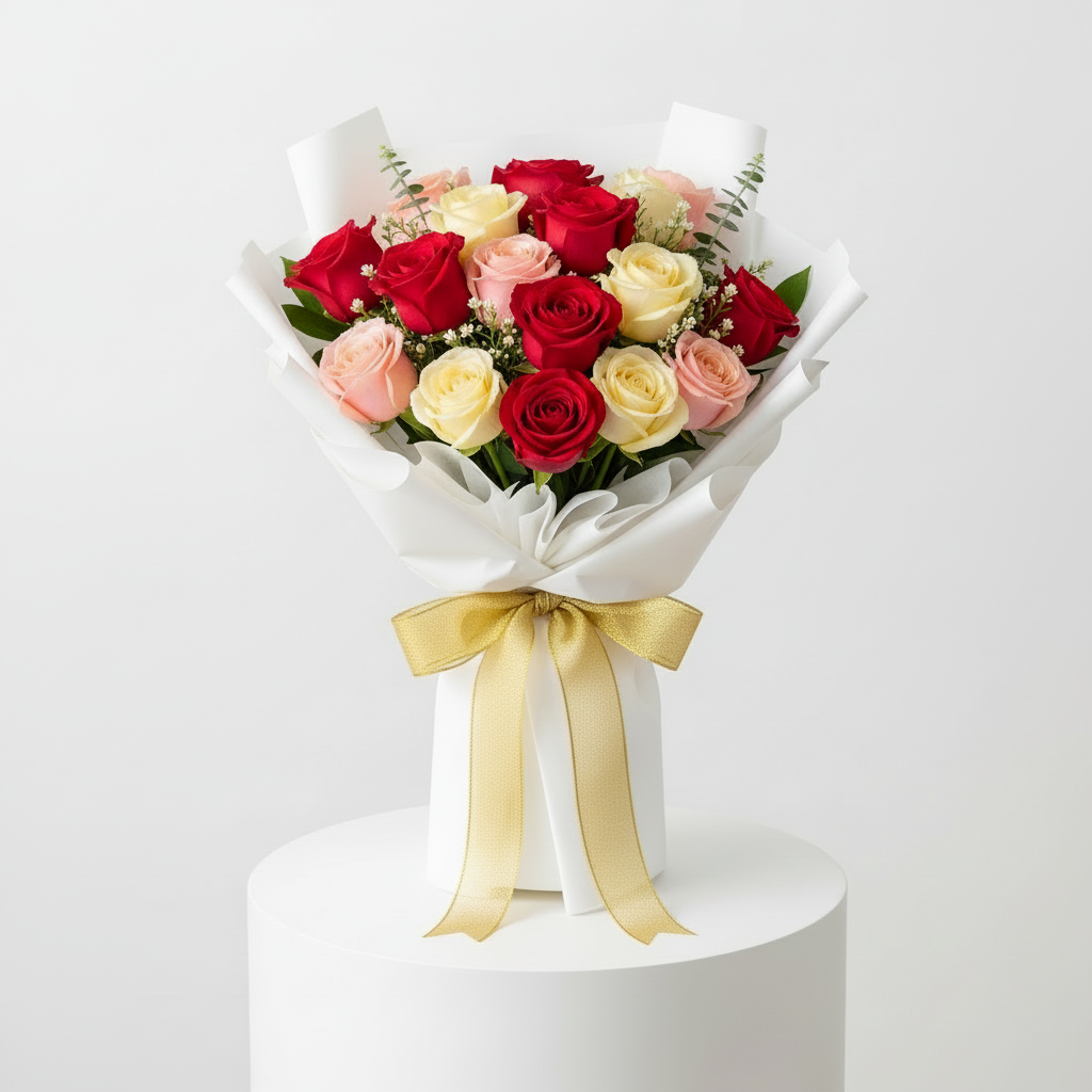 Sunset Love Rose Bouquet