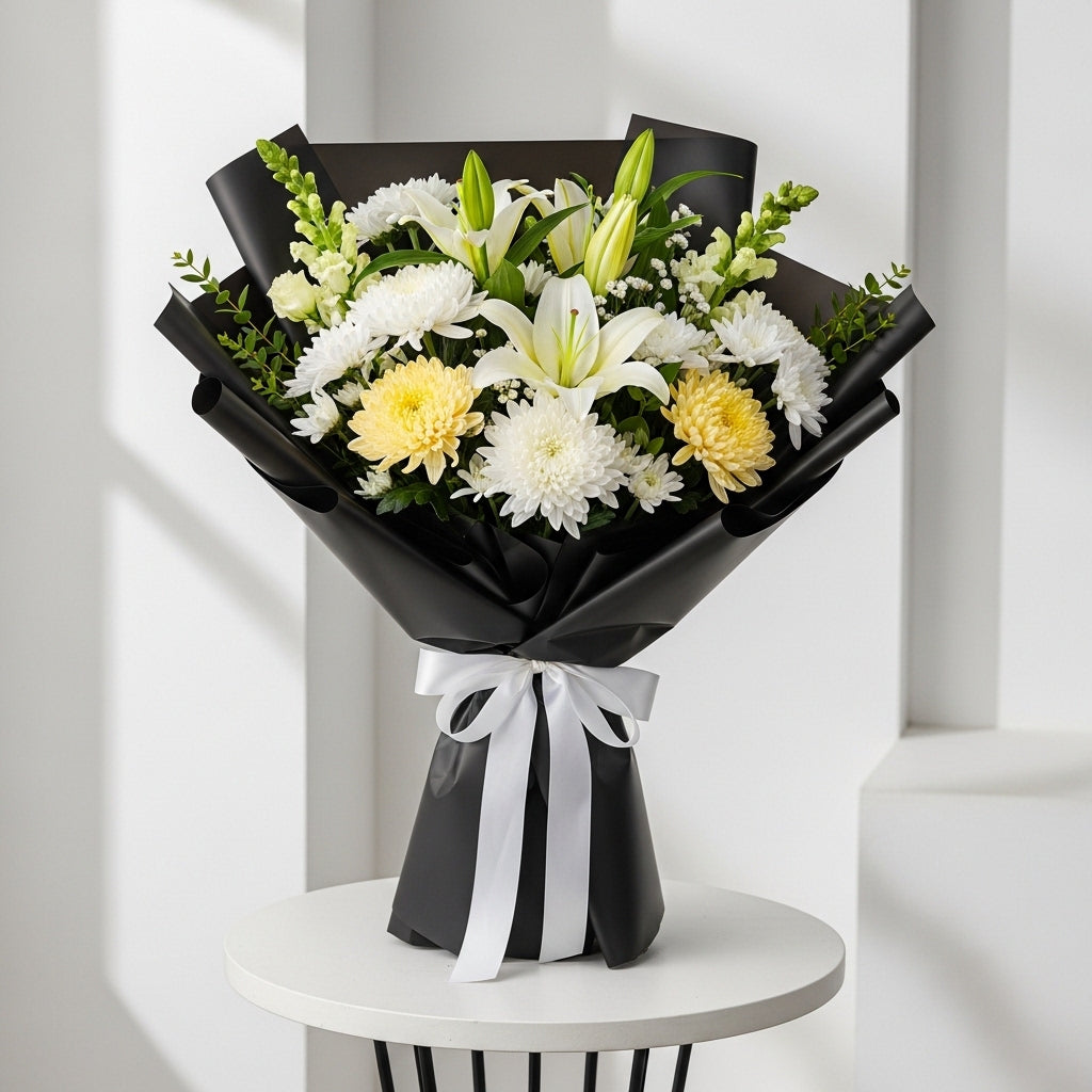 Chrysanthemums Lilies Teachers Bouquet
