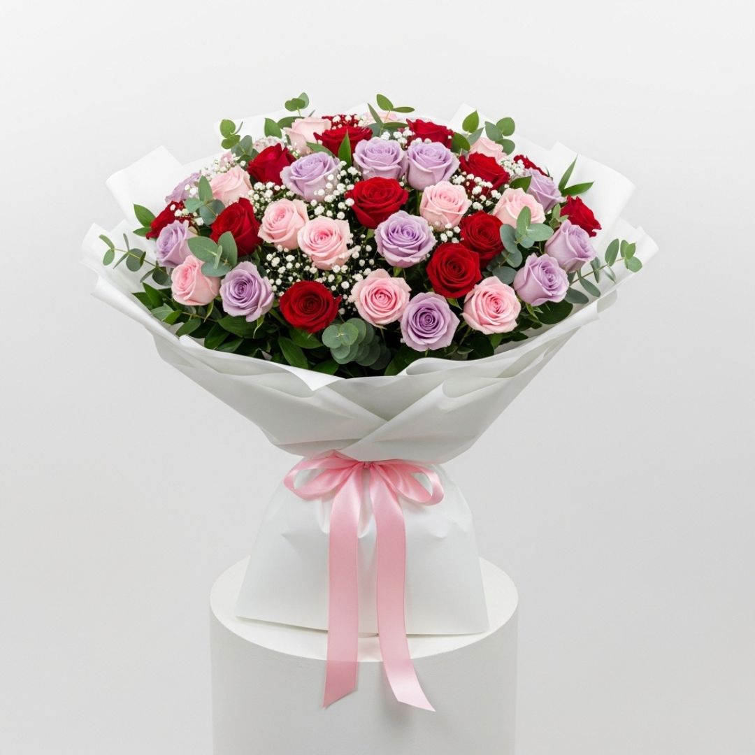 Soft Pink Carnations Elegant Bouquet