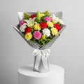 Multicolor Carnations Lilies Bouquet