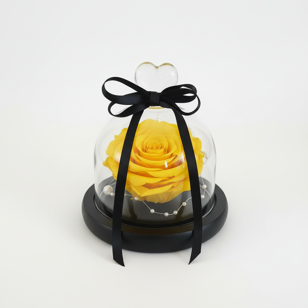 Yellow Small Preserved Rose